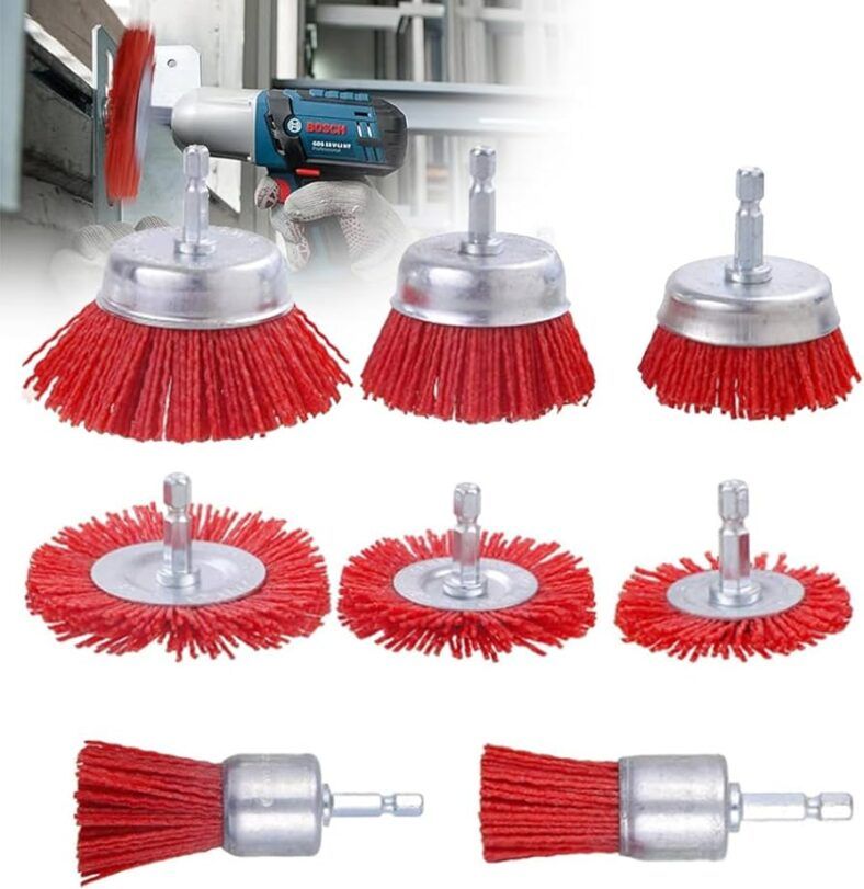 Cepillo de nylon para taladro