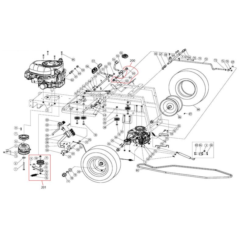 Despiece tractor cortacésped