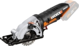 Descubre la potencia de corte de la sierra circular Mini Worx: ¡compacta y eficiente!