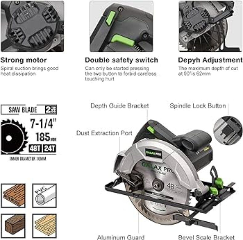 Disco sierra circular galax pro